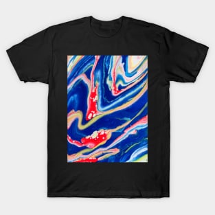 Arcade Carpet - Abstract Acrylic Pour Painting T-Shirt